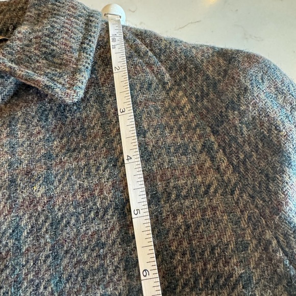 Vintage Jacobson's Wool Plaid Pea Coat Removable Liner Button Front / 4T - Picture 16 of 16